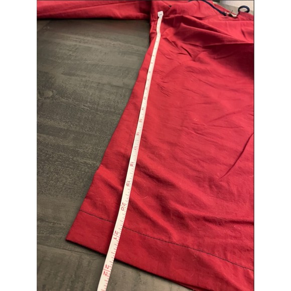 Instant Action Vintage 90's Maroon Nylon Short Wind Pants Sz M - Picture 9 of 11